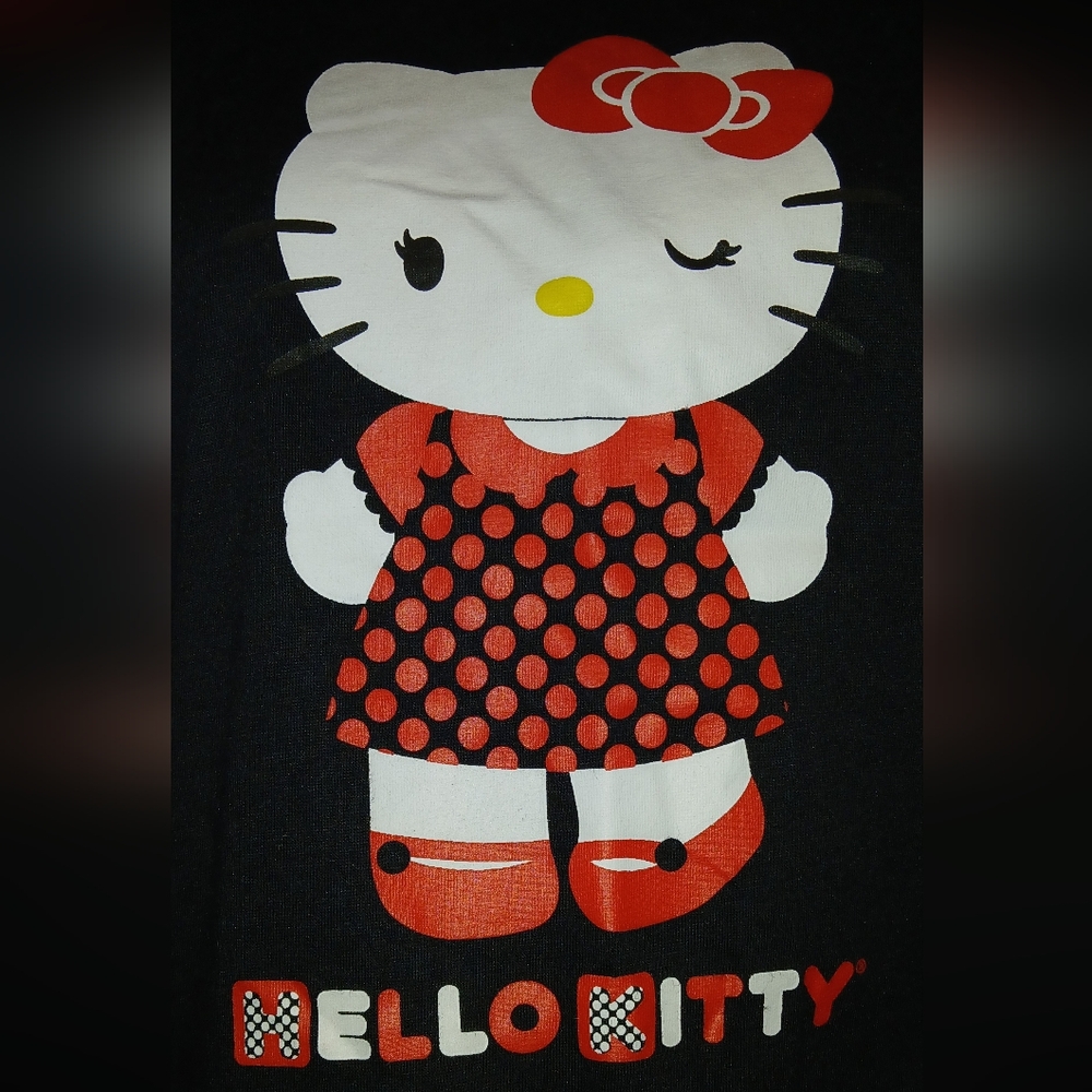 Hello Kitty Black and Red Graphic Tee